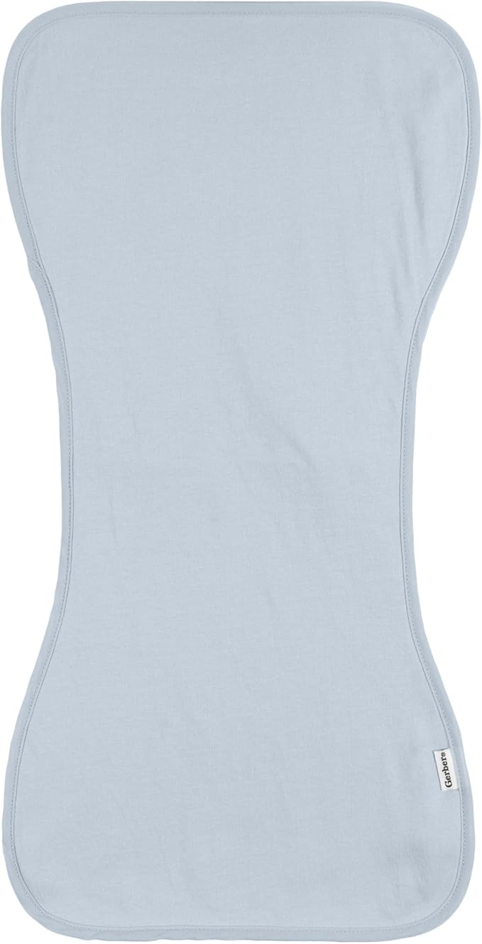 Gerber Baby Unisex Burp Cloths 5-Pack, Pink Rainbows, Size 10.5" x 21"