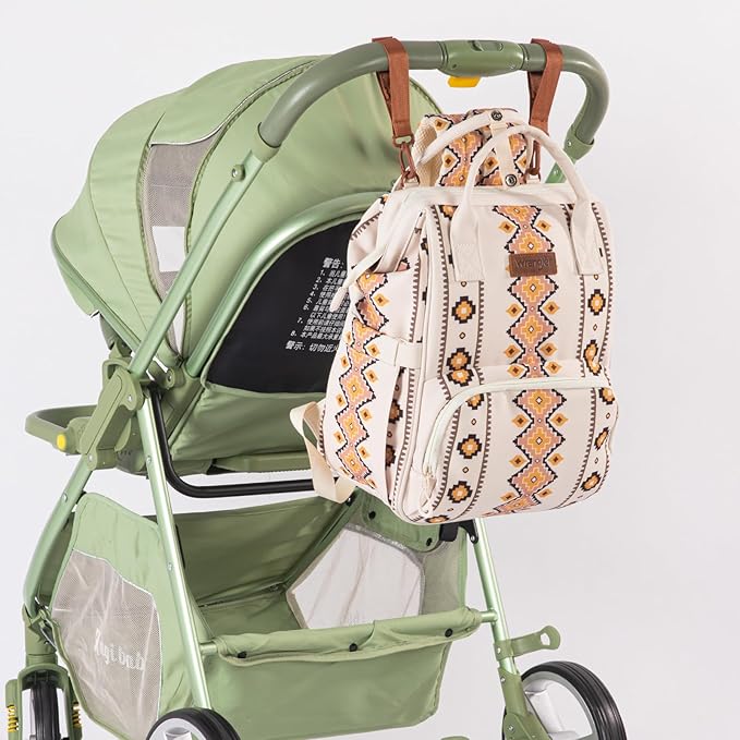 Montana West Wrangler Callie Diaper Bag Backpack with Stroller Straps Multifunction Baby Travel Bag WG2204-9110TN