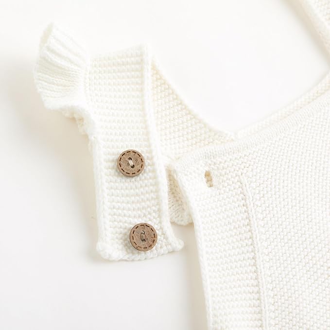 Simplee kids Baby Girls Sunflower Knit Rompers Knit Clothes for Newborn Baby Girls