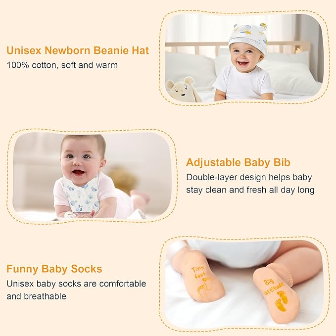 New Mom Gifts for Women, 12PCS Baby Shower Gifts, Top Pregnancy Gifts for New Parents Gender Reveal Gifts with 20oz Insulated Tumblers for First Time Moms, Expecting Parents to Be, Newborn Baby Gifts