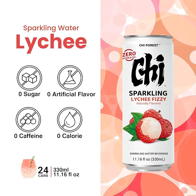 CHI FOREST Lychee Fizzy Sparkling Water (11.15 oz* 24)