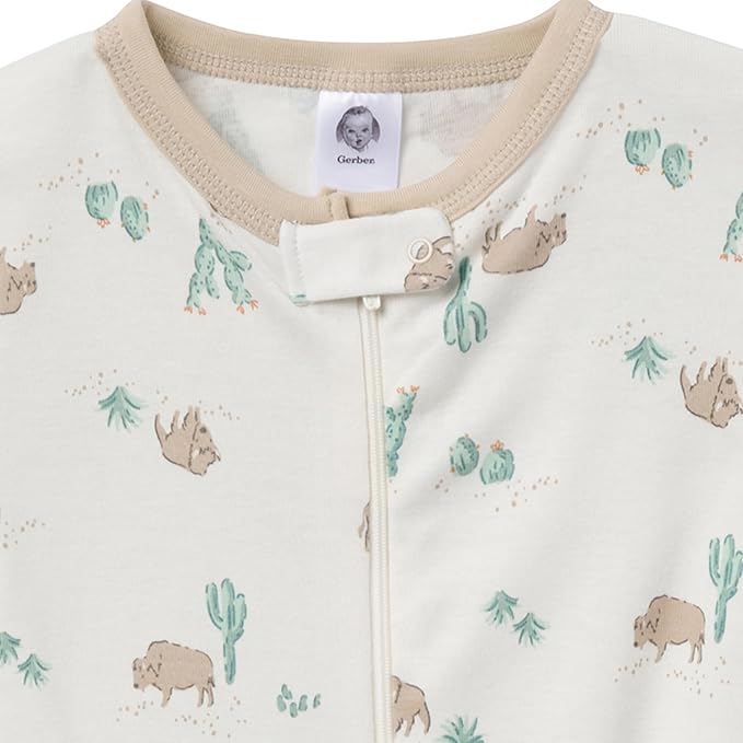 Gerber baby-boys Baby-boys 4-pack Footed Pajamas