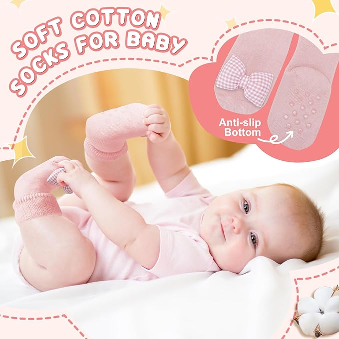 Baby Girl Gifts Newborn Gift Set, Baby Girl Newborn Essentials Gift Basket, Multiple Pieces Baby Girl Gift Basket with Baby Bunny Handbell, Baby Blanket, Keepsake Milestone, Bunny Toy, Baby Socks