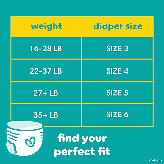 Pampers Diapers - Swaddlers 360° - Size 5, 52 Count, up to 100% Leakproof Comfy Dry Fit, Designed for Easy Changes, Pull On Baby Diaper (Packaging May Vary)