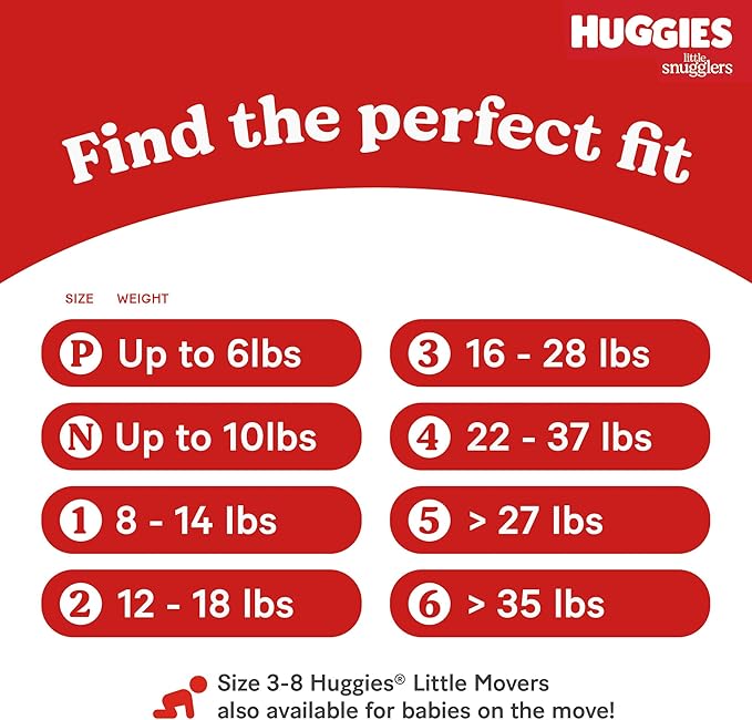 Huggies Size 2 Diapers, Little Snugglers Baby Diapers, Size 2 (12-18 lbs), 148 Count, Packaging May Vary