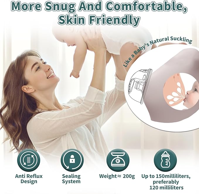 Electric Breast Pump 2025 Upgrade Hands Free Breast Pump 2-Pack 32db Ultra Quiet Wearable Breastfeeding Portable with 12 Levels & 4 Modes Portable Led Display + Dual Seal Tech
