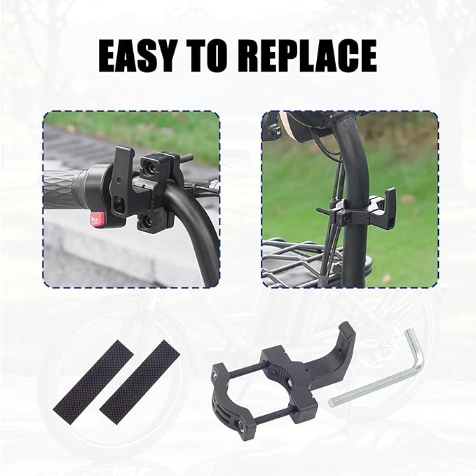 Ziyuan Universal Hanger Hook for Electric Scooter,Electric Scooter Accessories,Adjustable Hook for 0.73in-2.11in Diameter Bars,Suitable for Scooters Baby Strollers,Bicycles,Motorcycles,Wheelchairs
