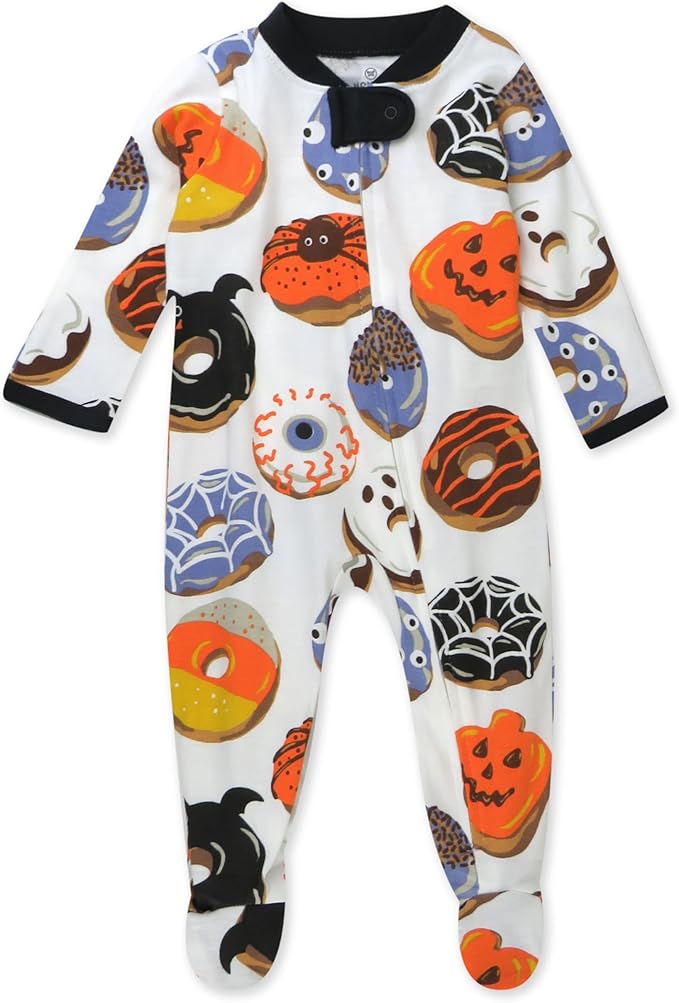 HonestBaby Baby Celebration Sleep & Play Footed One-Piece Pajama Sleeper 100% Organic Cotton