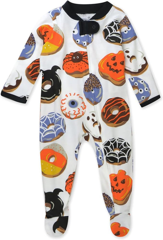 HonestBaby Baby Celebration Sleep & Play Footed One-Piece Pajama Sleeper 100% Organic Cotton