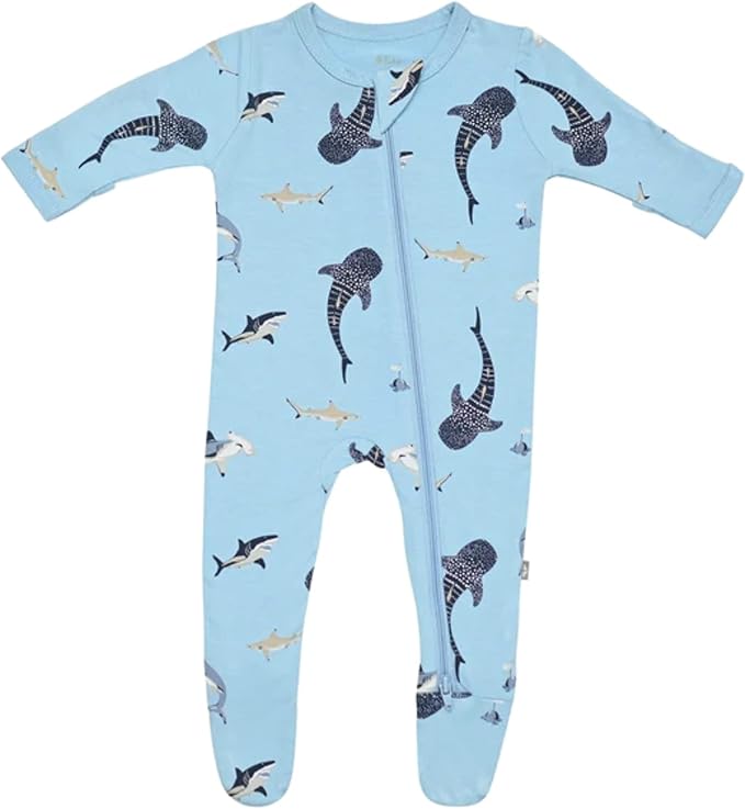 KYTE BABY Unisex Zipper Closure Footies, Rayon Made From Bamboo, 0-24 Months