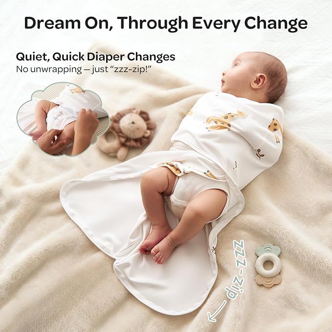 Momcozy Swaddles for Newborns, Quiet Fastner Suitable for Infant 0-3 Months, New-Parent-Friendly Swaddle Sack, Reduce Startle Reflex, Newborn Boys Girls Registry Essentials, 2-Pack, Bravery