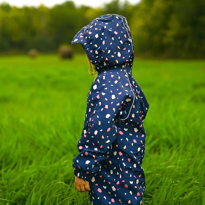 JAN & JUL Waterproof Rain Suit, Windproof Coveralls for Toddlers and Kids