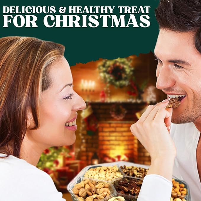 Nuts gift Basket - Gourmet Food Gift Basket With a Variety of Freshly Roasted Nuts - Beautifully Packaged Gift for Birthday, Sympathy. (Large Family Pack)