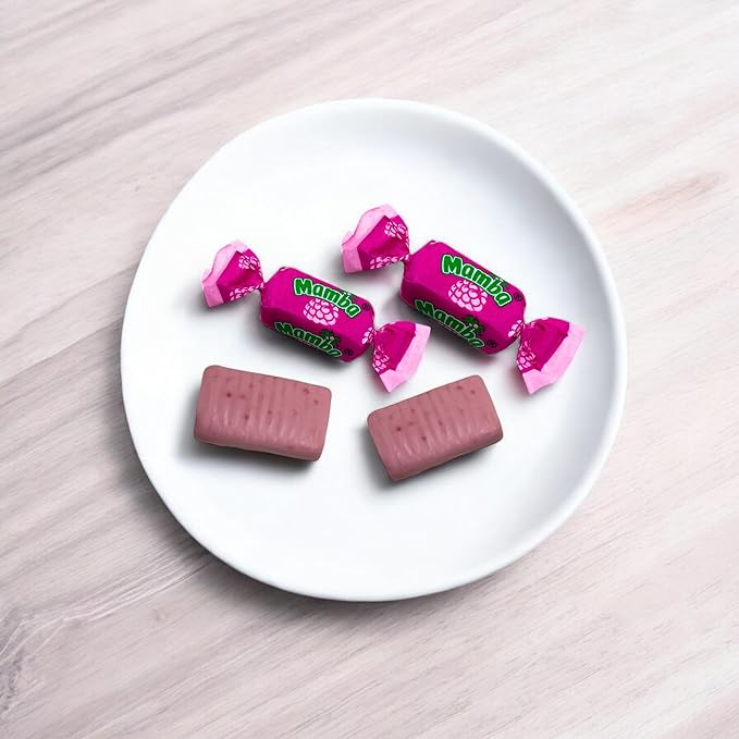 Raspberry Mamba Fruit Chews, 1 Lb. Bag – Individually Wrapped – Juicy Chews Perfect For Holidays, Pinatas, Christmas Stockings, Goody Bags, And Parties – Approx. 80 Pieces