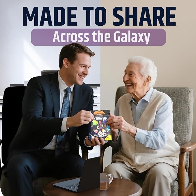 Snackathon Salt Water Taffy Assorted Mix – Chewniverse Edition, 10 Flavor Variety, Individually Wrapped Soft & Chewy Gourmet Candy, Unique 7 oz Themed Bag for Gifting