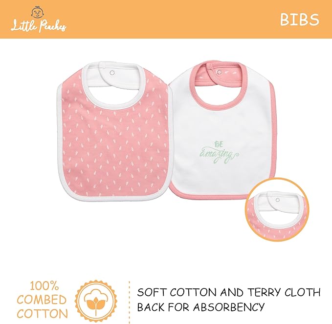 Baby Girl Clothes – 100% Cotton, Soft & Breathable Newborn Essentials and Gifts, Fits 3 to 6 Months