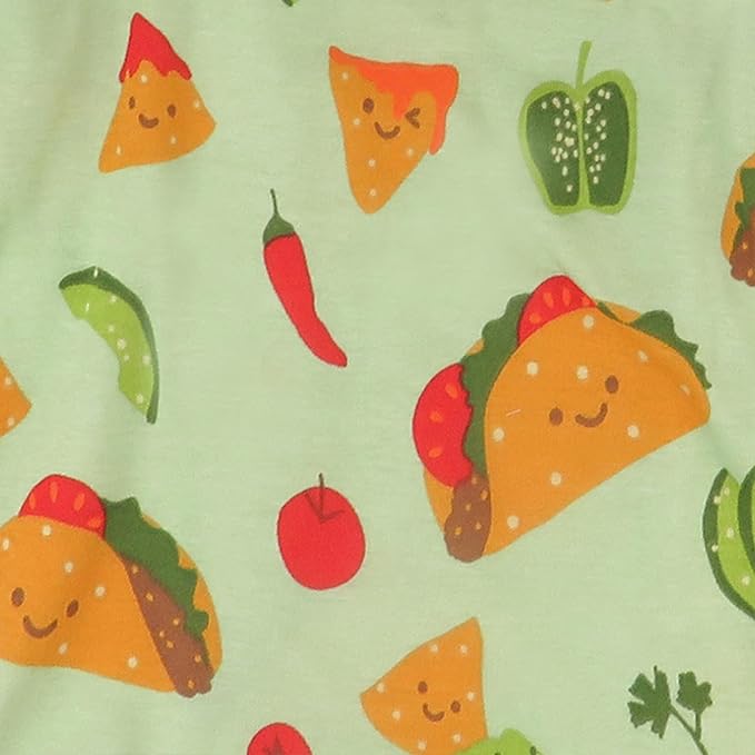 HonestBaby 4 Piece Pajamas Sleepwear Pjs 100% Organic Cotton for Infant Baby and Toddler Boys, Girls, Unisex