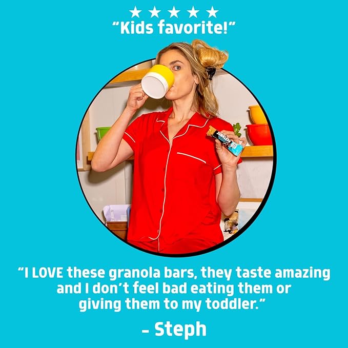 JUNKLESS Chewy Granola Bar 4‑Flavor Variety Pack (24 Bars)–Non‑GMO, Gluten‑Free, Less Sugar Snack Bars— Chocolate Chip, Peanut Butter Chocolate Chip, Cinnamon Roll & Real Strawberry, 4 Boxes