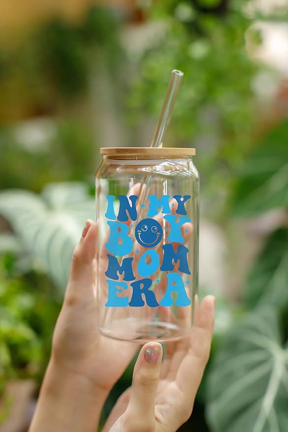 NewEleven Gifts For Mom, New Mother - Gifts For a Mom of Boys, Pregnant Mother, Expecting Momomy, Mama, Moms To Be, Mommy To Be - 16 Oz Coffee Glass