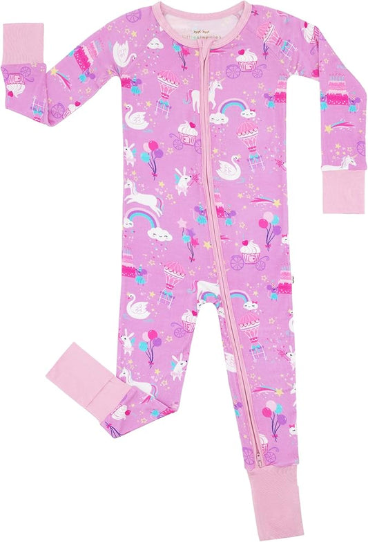 Little Sleepies Pajamas for Baby Boys & Girls, Viscose from Bamboo Baby Pajamas, Preemie & Newborn Sleepers, 2-Way Zipper PJs