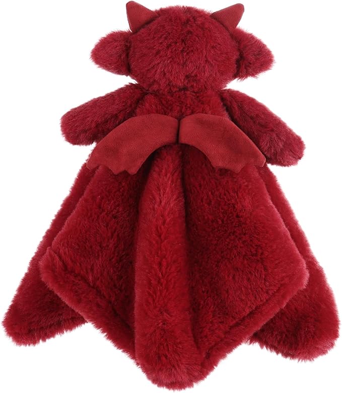 Apricot Lamb Red Dragon Soft Loveys for Babies, Security Blanket for Baby Boy and Girl, 13.8 Inches for Infant and Toddlers