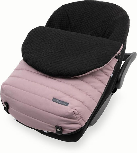 Little Unicorn Infant Car Seat Footmuff – Weather-Resistant Baby Bunting Bag with Magnetic Closure, Non-Slip Backing & Open Harness Design – Universal Fit Winter Cover for Baby Car Seat & Stroller