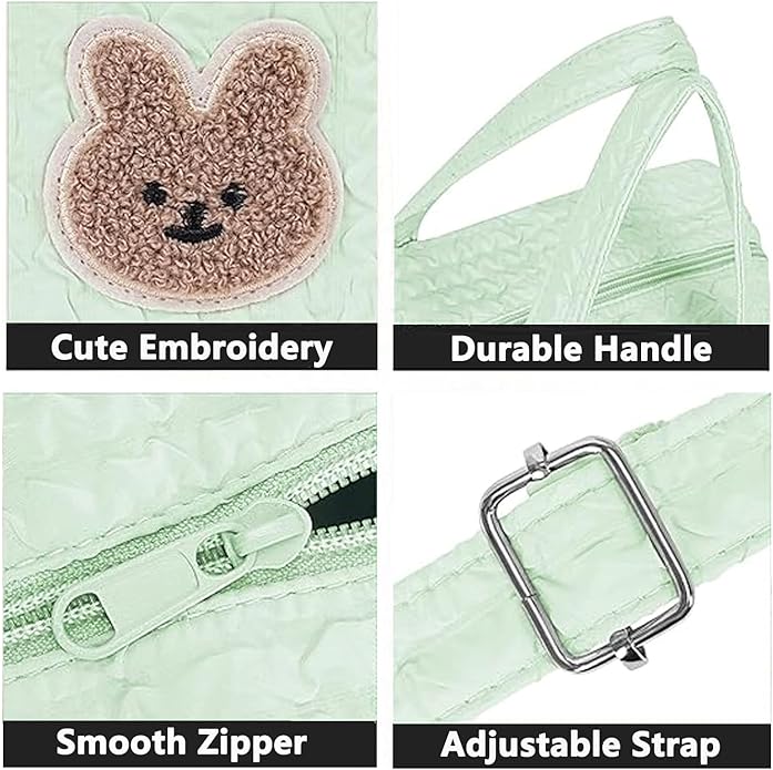 Baby Diaper Bag Tote, Cute Small Crossbody Nappy Mommy Bag, Lightweight Travel & Hospital Multifunction Storage Tote
