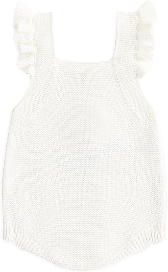 Simplee kids Baby Girls Sunflower Knit Rompers Knit Clothes for Newborn Baby Girls