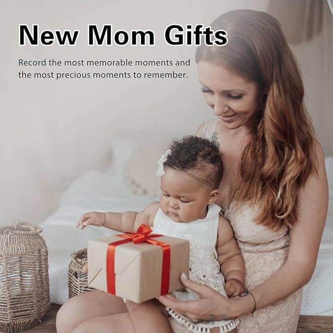 New Mom Gifts, Boy Mom Gifts - "You'll Be His First Kiss" Picture Frame Nursery Decor, Gift for Mother to Be, Baby Shower, Birthday, Mother's Day - Vintage Style Rotating Photo Frame 4x6