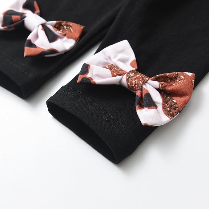 3PCS Baby Girl Clothes Ruffle Floral Shirt Tops Pants Headband Outfit Sets