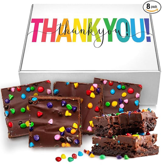 Thank You Gift Basket Chocolate Brownies Cookies Employee Appreciation Food Gift Treats For Men Women Kids Individually Wrapped Care Package | Nut Free | Fresh Bakery Cake
