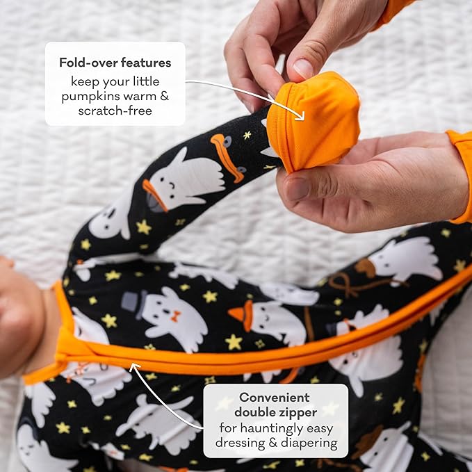 Little Sleepies Pajamas for Baby Boys & Girls, Viscose from Bamboo Baby Pajamas, Preemie & Newborn Sleepers, 2-Way Zipper PJs