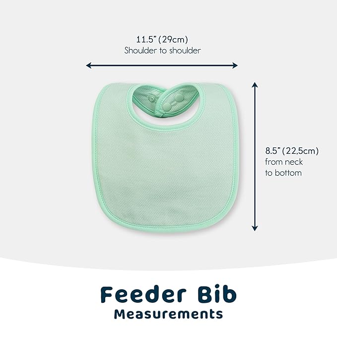 Tiny Twinkle 8 Pack Baby Food Bibs for Eating - Waterproof & Absorbent 6-12 Months Infant Bibs, OEKO-TEX Certified Drooling Bibs for Baby Led Weaning(Boy Pastel New 8-Pack)