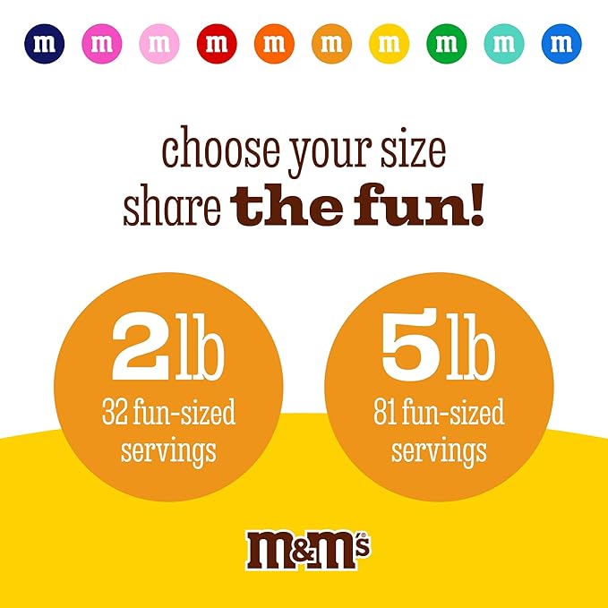 M&M’S WORLD Engagement Party M&M’S Chocolate Candy 5 lb Bag – Romantic Mix for Wedding Events, Bridal Showers, Candy Buffets, Table Decor, or Engagement Celebration Favors