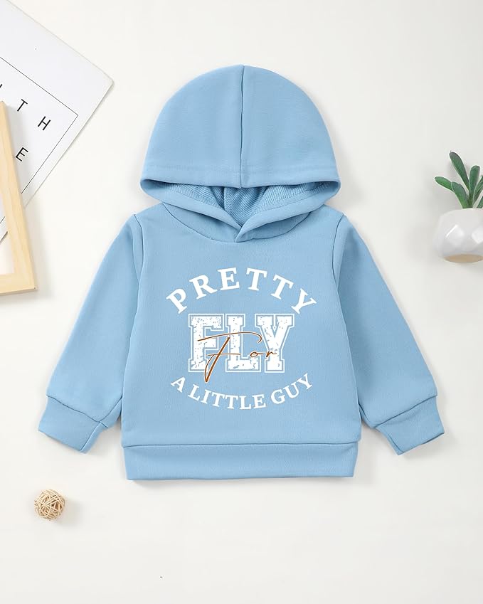 NZRVAWS Baby Boy Clothes Toddler Boy Outfit 2 3 4T 6 12 18 24 Month Fall Winter Hoodie Ripped Jeans Clothing