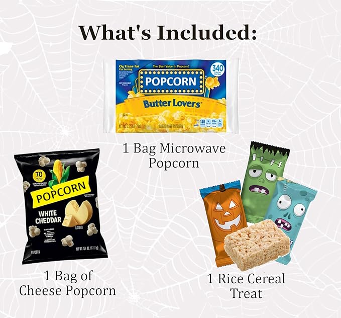 Halloween Popcorn Gift Bucket – Pumpkin Sucker Holder with Candy and Snacks (Pumpkin)