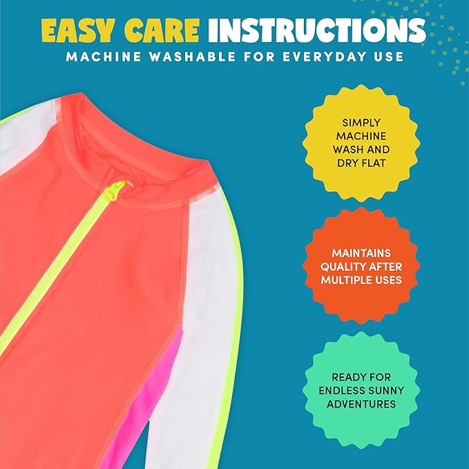 SwimZip Boys' Long-Sleeve UPF 50+ Swimsuit for Baby, Toddler, & Little Boys