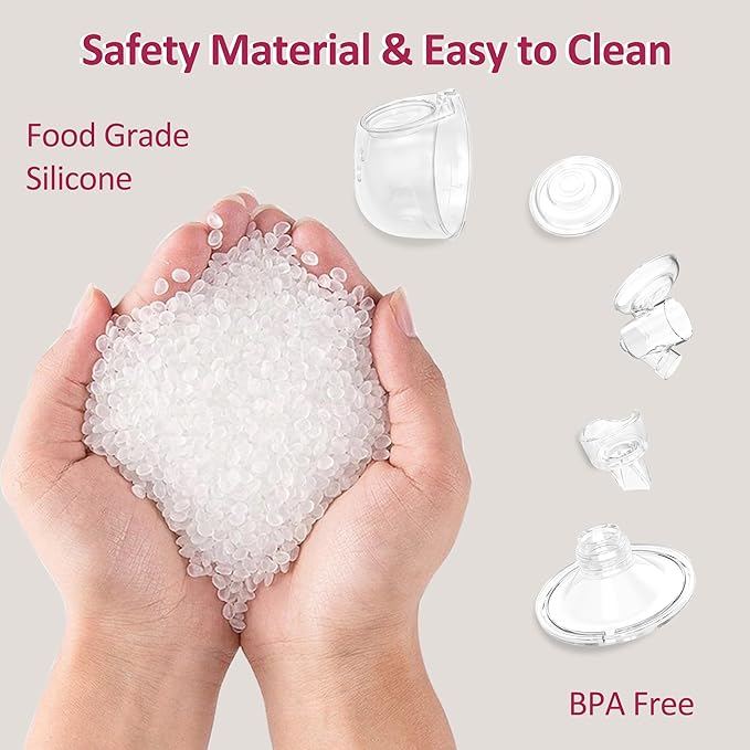 M5 Electric Breast Pump,4 Mode & 12 Levels,LED Display, Wearable Hands-Free Breast Pump,Portable Breast Pump (Pink M5 2PCS)