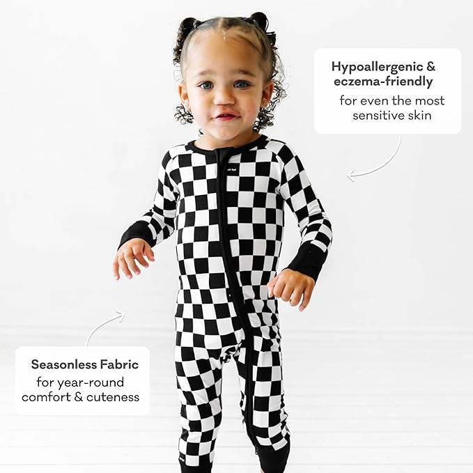 Little Sleepies Pajamas for Baby Boys & Girls, Viscose from Bamboo Baby Pajamas, Preemie & Newborn Sleepers, 2-Way Zipper PJs