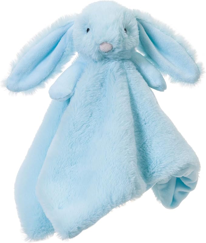 Apricot Lamb Stuffed Animals Light Blue Bunny Rabbit Security Blanket Infant Nursery Character Blanket Luxury Snuggler Plush Baby Lovey(Light Blue Bunny, 13 Inches)