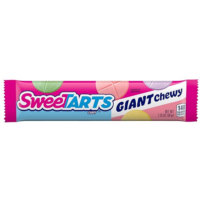 SweeTARTS Giant Chewy Candy, Sweet and Tart, 1.35 oz, 36 count