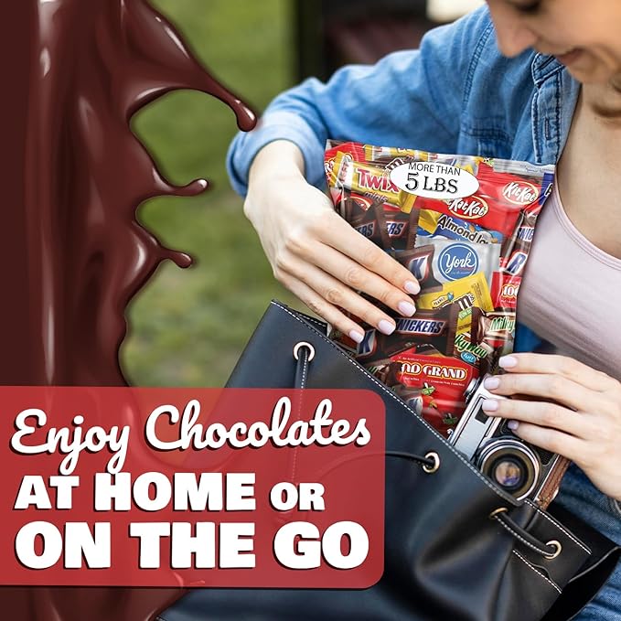 Assorted Chocolate Candy Variety Pack - Assorted Bulk Chocolate Mix - Individually Wrapped Party Chocolate Assortment - Chocolate For Every Occasion More Than 5 Pounds