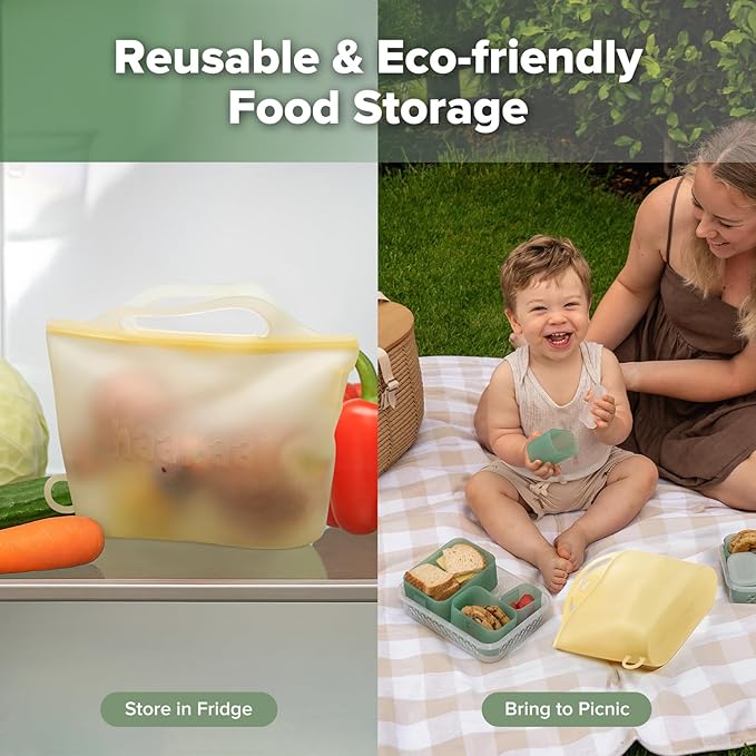 Haakaa On-The-Go Silicone Microwave Steam Sterilizer Bags for Travel, 40oz/1250ml Reusable Silicone Steaming Bags for Baby Bottles, Breast Pump, Accessories, Pacifiers, Teethers, Pineapple/1PC