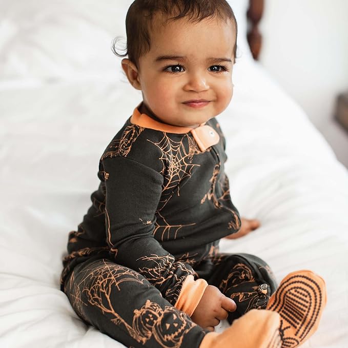 Burt's Bees Baby baby-boys Boys Sleeper Pjs, 100% Organic Cotton, One-piece Footie, Zip Up Jumpsuit, Snug Fit Pajamas