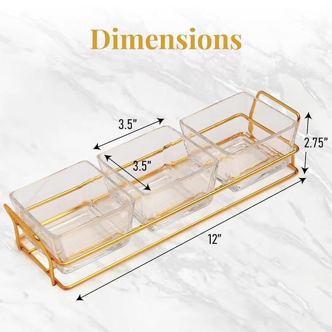 Nuts gift Basket Luxurious and Elegant 3 Sectional Premium Reusable Glass Tray, Fathers Day Gift Basket.