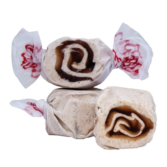 Taffy Town Saltwater Taffy- Cinnamon Roll | Gourmet Taffy| Nougat-Style Candy| Soft & Delicious| Sumer Snack Treats| Party Good Candies| 2.5lbs