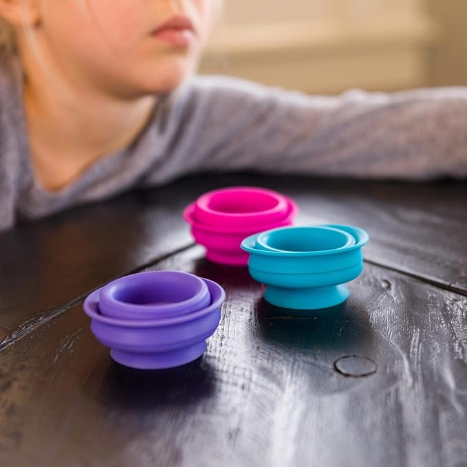 Fat Brain Toys Suction Kupz - Creative Tactile Learning Sensory Toys for Babies & Toddlers, Cups