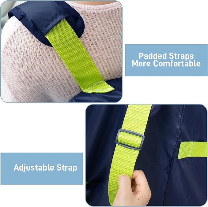 Umbrella Stroller Bag for Airplane, Gate Check Bag for Single Umbrella Strollers with Adjustable Carry Straps, Large Stroller Bag for Airplane Travel, Navy