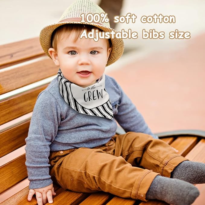 Baby Gift Set, Baby Shower Gifts Basket Newborn Blanket Baby Lovey Security Blanket, Funny Baby Bibs Socks & Greeting Card - Baby Gift Basket Newborn Shower Basket for Boys