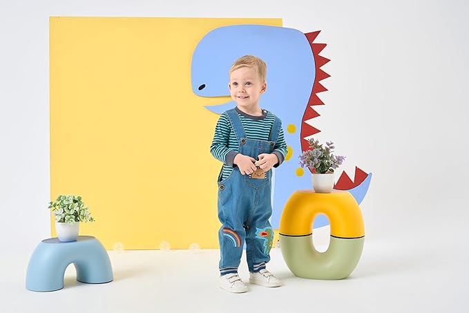 Cute Baby Boy Clothes Suit Toddler Boys' Striped long Sleeve T-Shirt+Denim Overalls Jumpsuit Pants Outfits Sets